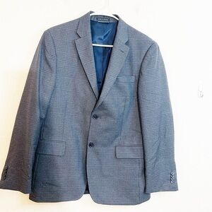 Tommy Hilfiger Two Buttons Suit Blazer Sport Coat Men Size S38 Gray/Black